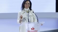 La presidenta del Banco Santander, Ana Patricia Botn, el pasado junio en una presentacin en Madrid 