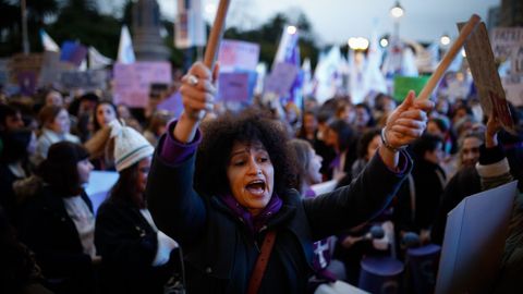 La manifestacin de A Corua