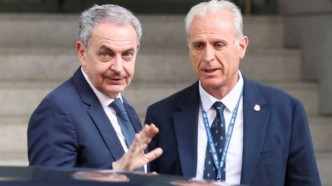 Zapatero, llegando a la Audiencia Nacional este mi�rcoles pasado