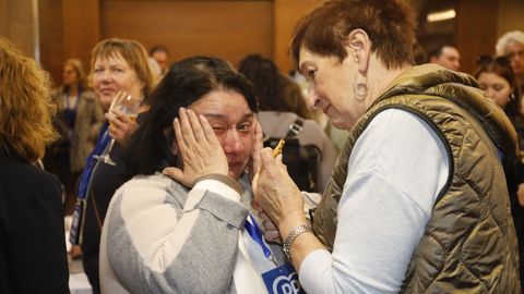 Celebraciones en la sede del PP de Vigo. 