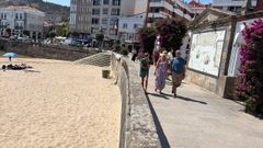 El paseo mar�timo de Baiona, donde se produjo la agresi�n.