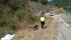 Imagen del accidente, ocurrido en agosto en Larouco