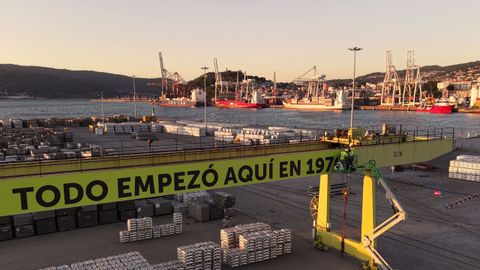 Instalaciones de la consignataria Kaleido, en Vigo