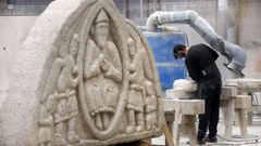 As� trabajan los canteiros de Poio