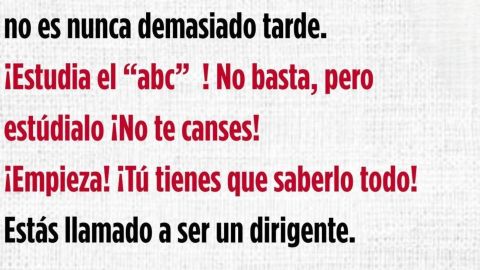 Contra oscuridad eterna, ay, ser�s luz dirigente