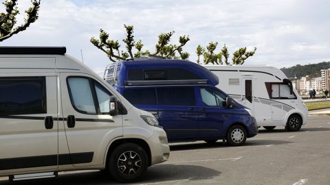 Autocaravanas en Coroso.