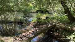 Foto de archivo de la zona alta del r�o Xallas, en Santa Comba