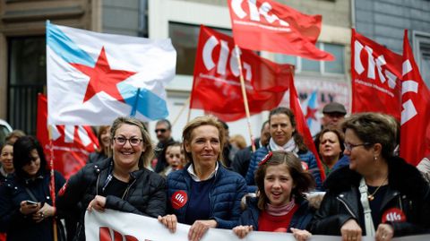 Marcha de la CIG en A Coruña.