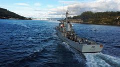 Entrada del Tabarca en la r�a de Ferrol