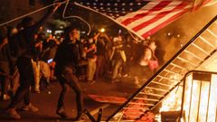 Disturbios en las inmediaciones de la Casa Blanca, en Washington