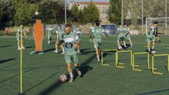 Primer entrenamiento del Arenteiro en A Uceira