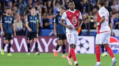 El jugador, en su debut en Champions League con el conjunto monegasco.
