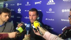 Christian Fern�ndez en zona mixta