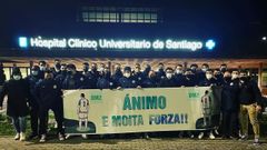 Algunos de los compa�eros del equipo desplazados al hospital