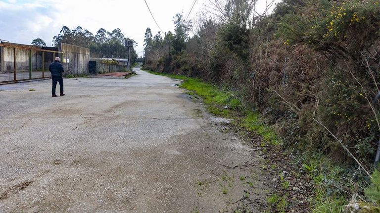 Zona de Calo pr�xima al futuro enlace de la autov�a con la carretera entre Vimianzo y Camari�as