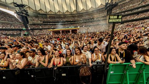Una imagen del p�blico durante el concierto de Bad Bunny