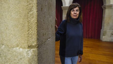 Mar�a Teresa G�mez Morgade, en el Caf� Moderno de Pontevedra