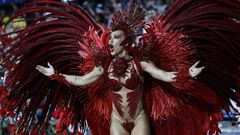 Virginia Fonseca, durante el Carnaval de R�o de Janeiro el pasado mes de febrero
