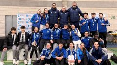 Integrantes del club que acudieron al campeonato gallego absoluto.