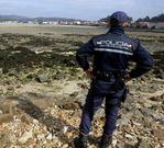 La Polic�a Auton�mica recorri� ayer el litoral de Cabo. 