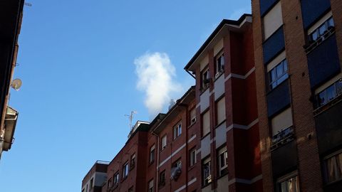 Incendio en un �tico de Ciudad Naranco