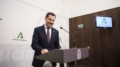 El presidente de la Junta de Andaluc�a, Juanma Moreno.