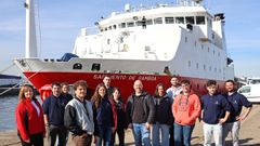 Quince cient�ficos embarcan en el Sarmiento de Gamboa en el marco del proyecto europeo One Blue. Estudiar�n los contaminantes emergentes desde el Cant�brico hasta M�laga.