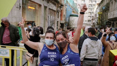 Carreras de San Silvestre en Ourense.La capital ourensana disfrut del ambiente festivo de su particular prueba de fin de ao