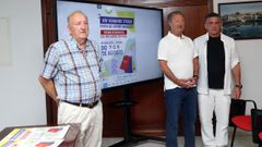 Juan Mart�nez, Ram�n Doval y Francisco Mart�nez, en la presentaci�n de la feria de oportunidades Viamare Stock