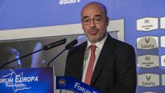 Francisco Mart�n, delegado del Gobierno en Madrid, durante un desayuno informativo.
