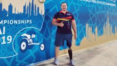 El atleta asturiano, David Fern�ndez