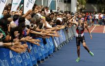La ciudad se volc� con los triatletas en pruebas como el Campeonato de Espa�a del 2012. 