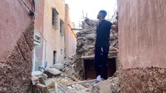 Algunos de los edificios afectados en Marrakech tras el terremoto de magnitud 7