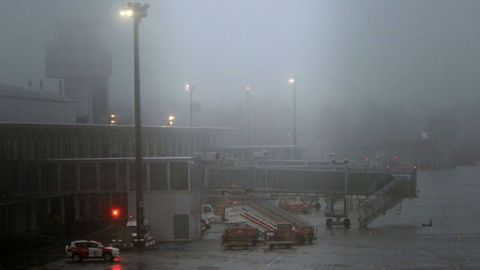 Imagen de archivo de un da de lluvia y niebla en Peinador