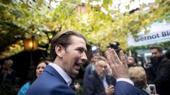 Sebastian Kurz, l�der del Partido Popular austr�aco (�VP)