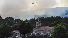 El incendio de Palas de Rei afect� a un monte perteneciente a la Serra do Care�n