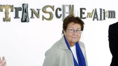 La galerista Helga de Alvear, en una exposici�n de su colecci�n en el CGAC en el 2012