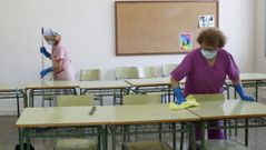 Imagen de archivo del instituto N�mero Un, donde Sanidade tiene contabilizados cuatro casos de alumnos con covid