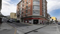 Interseccin entre la Ra Costa do Castro y la avenida lvaro Cunqueiro, en el centro de Foz