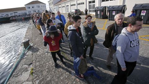 Submarino Tramontana atracado en la Escuela Naval de Mar�n