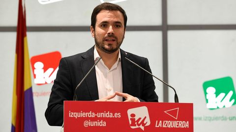 El coordinador federal de IU, Alberto Garzn