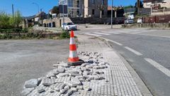 La carretera tiene desperfectos