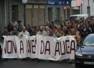 Los silledenses se manifestaron por la rebaja del recibo