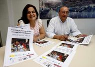 Mar�a Jos� Imia y Jos� Luis Fondo durante la presentaci�n del certamen pict�rico.