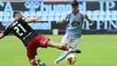 ngel Arcos, que baj tras estar este sbado con el primer equipo en Vitoria, durante el Celta Fortuna-Ponferradina en Balados.