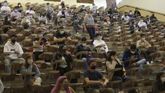 Facultade de Econ�micas de la USC en una imagen tomada el primer d�a de este curso 2020-2021