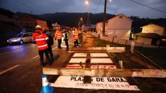 Valle publicitaria derribada en Viveiro