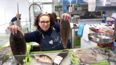 Vendedora de pescado en Noia