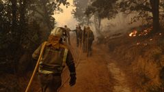 Incendio forestal en Fumaces