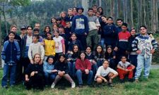Una imagen de uno de los campamentos de Val de Barcala celebrado en San Roque (Corcubi�n).